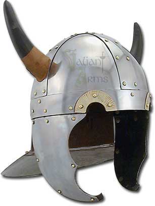 Viking horned helmet