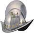 Comb morion medieval armor helm